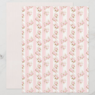 Papier scrapbook floral rose Coquette vintage