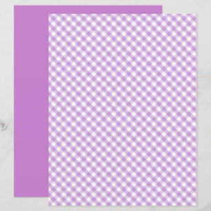 Papier scrapbook Gingham Violet