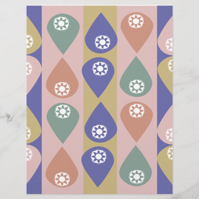 Papier scrapbook Goutte d'eau (Devant)