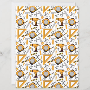Papier Scrapbook Handyman en Jaune