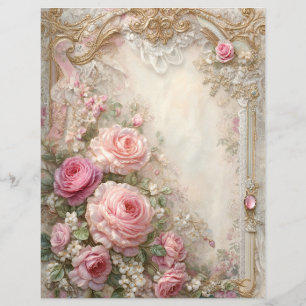 Papier scrapbook journal vintage Roses roses roses