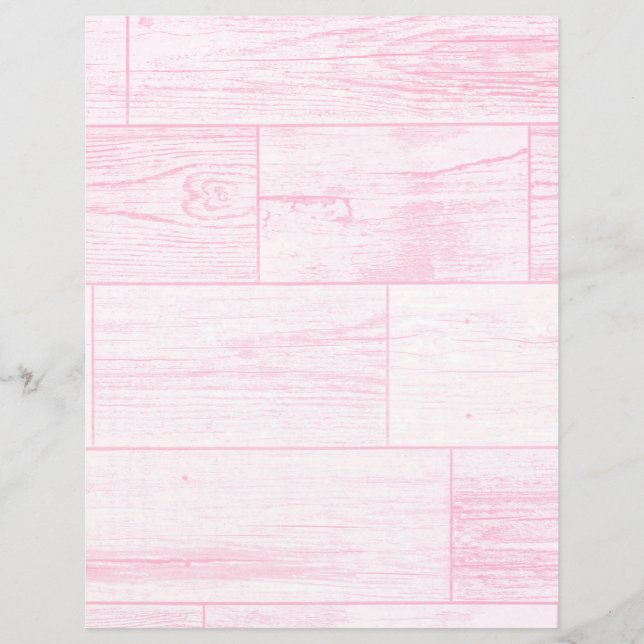 Papier scrapbook texture bois rose (Devant)
