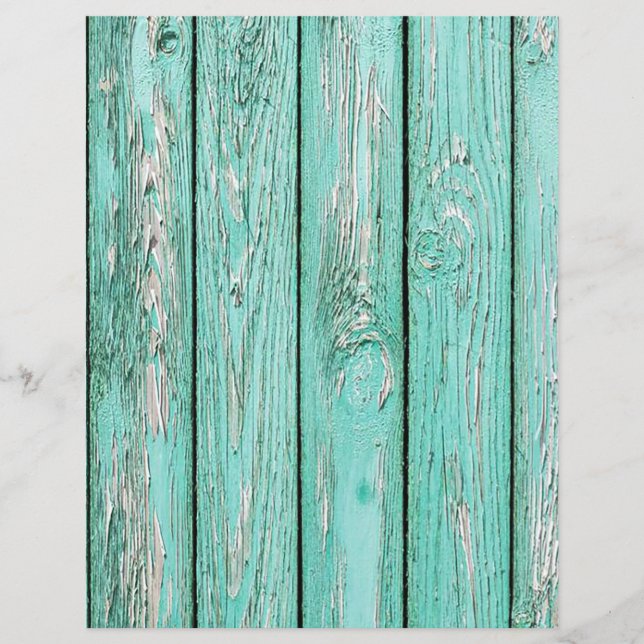 Papier scrapbook texture de bois vert rustique (Devant)