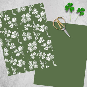 Papier scrapbook Trèfles Sophistiqués