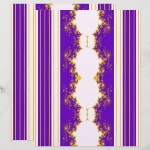 Papier scrapbook violet fractal Noël