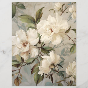 Papier scrapbooking à fleurs