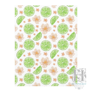 Papier scrapbooking aux citrons