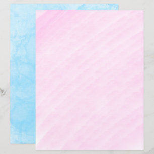 Papier scrapbooking bleu Vénétie stuc rose