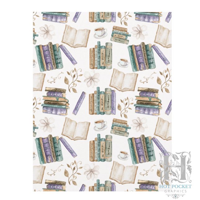 Papier scrapbooking Book Lover blanc (Créateur téléchargé)
