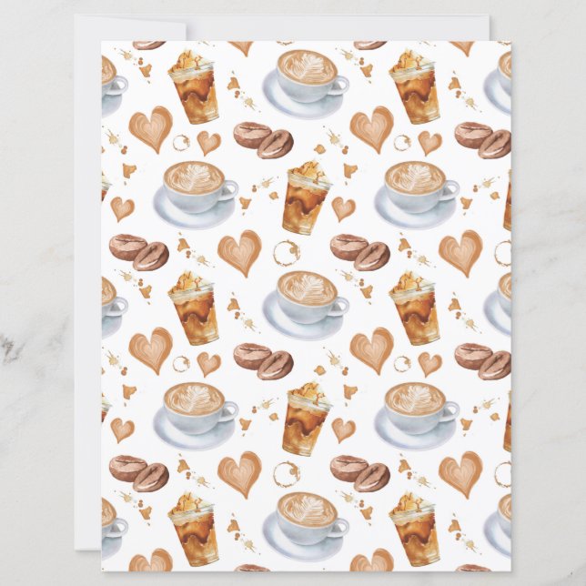 Papier scrapbooking Cappuccino (Devant)