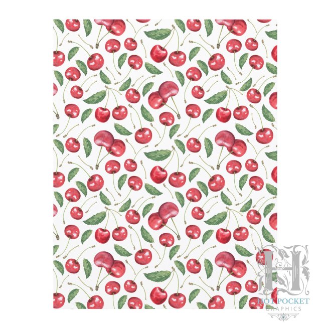 Papier scrapbooking Cerises (Créateur téléchargé)