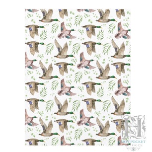 Papier scrapbooking de canards colverts