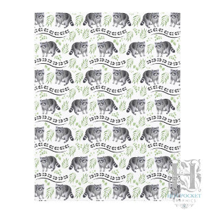 Papier scrapbooking de ratons laveurs