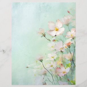 Papier scrapbooking Floral Pastel