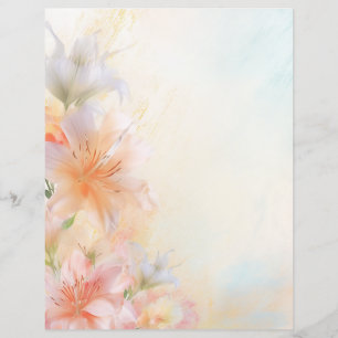 Papier scrapbooking Floral Pastel