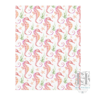 Papier scrapbooking hippocampe