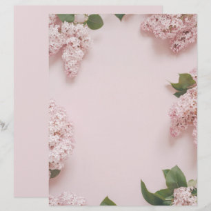 Papier scrapbooking lilas rose pastel doux