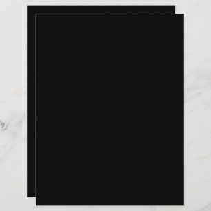 Papier scrapbooking noir couleur solide