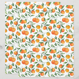 Papier scrapbooking Oranges