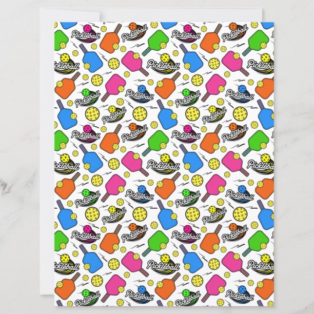 Papier scrapbooking Pickleball (Devant)
