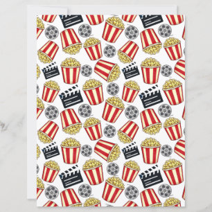 Papier scrapbooking pour soirée cinéma
