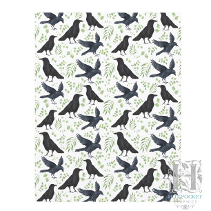 Papier scrapbooking Raven blanc