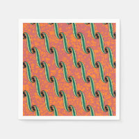 Serviette colorée avec motif en tissu africain