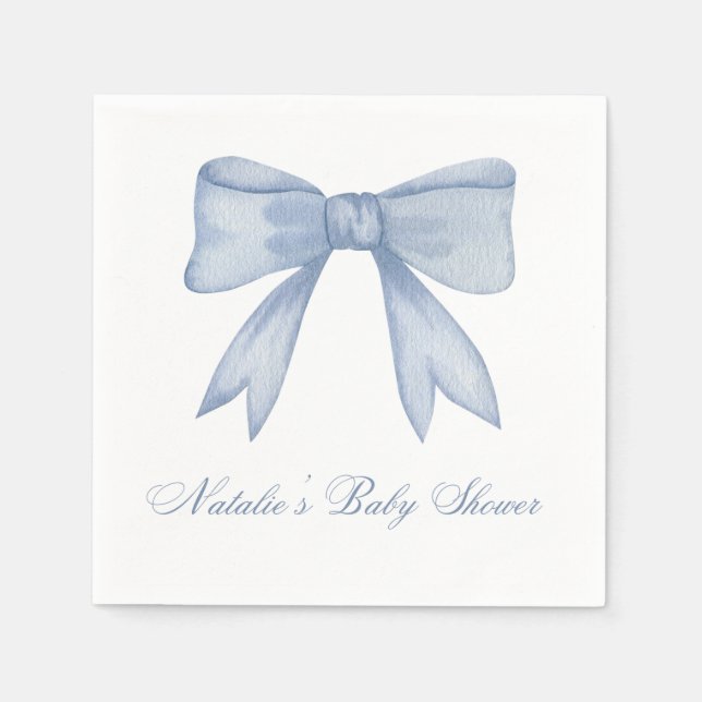 Papier Serviette de cocktail en forme d'arc pour baby sho (Devant)