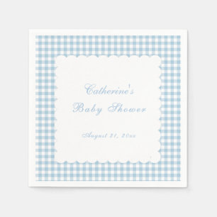 Papier Serviette de douche pour bébé classique en Gingham