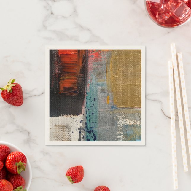 Papier Serviette en Art Abstrait (En situation)