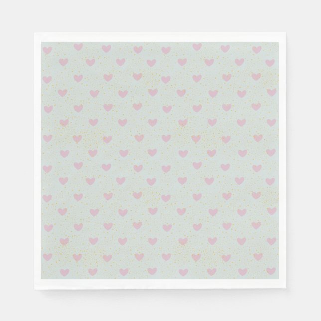 Papier Serviette en forme de cœur (Devant)