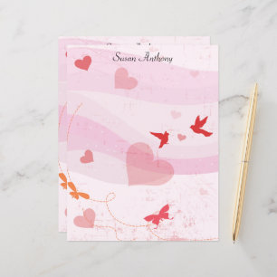 Papier stationnaire Valentine Soft Hearts