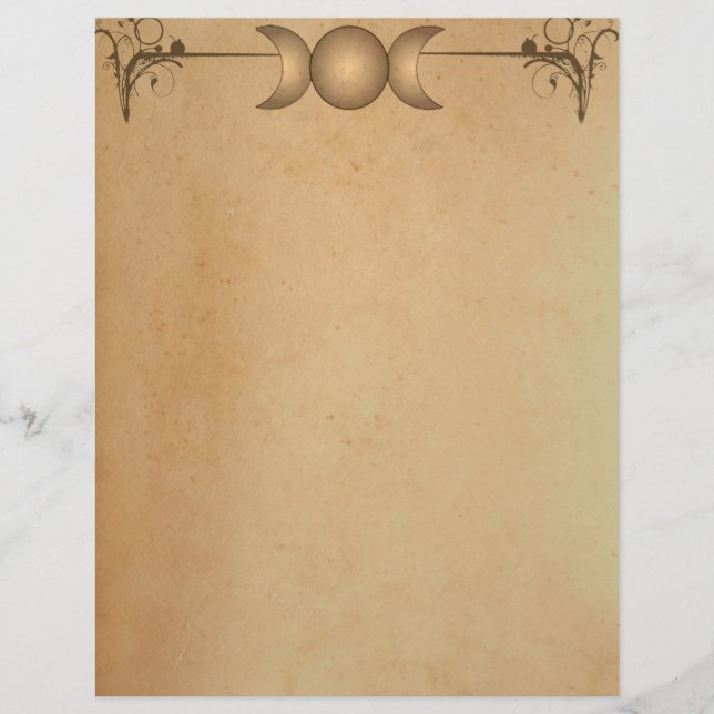 Papier TEA STAINÉ Triple Moon Enchanted Letterhead (Devant)