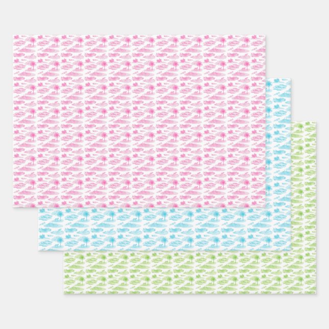 Papier toile animalier de Floride  (Lot)