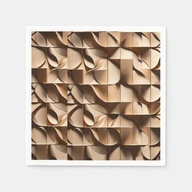 Papier Unique design de serviette en papier" "serviettes  (Devant)