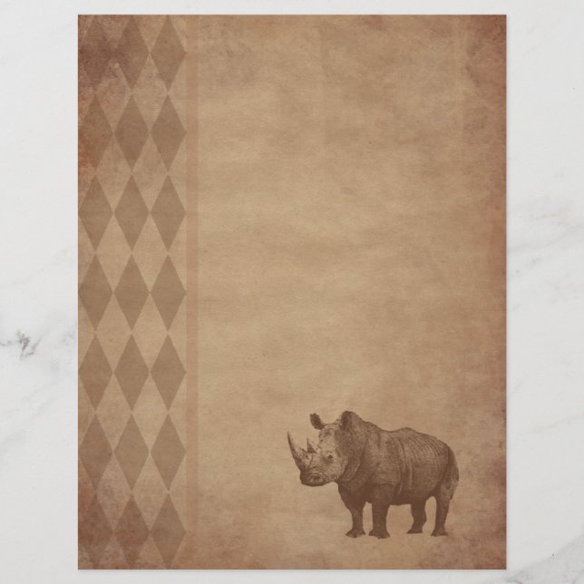 Papier vieilli -rhino (Devant)