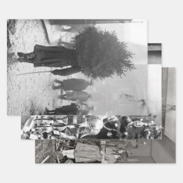 Papier Vintage de Noël au début du XXe siècle