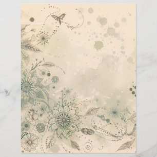 Papier vintage pour scrapbooking, éléments éphémèr