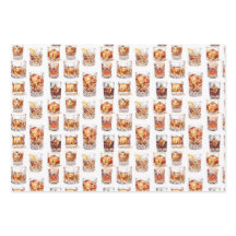 Papier Whiskey Wrapping - Papier cadeau Cocktail