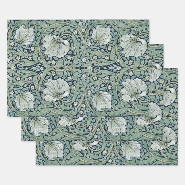 PAPIER : WILLIAM MORRIS : PIMPERNEL (Lot)