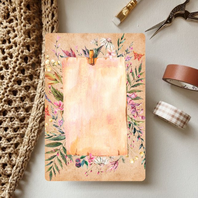 Papiers à gratter à fleurs vintages (Créateur téléchargé)