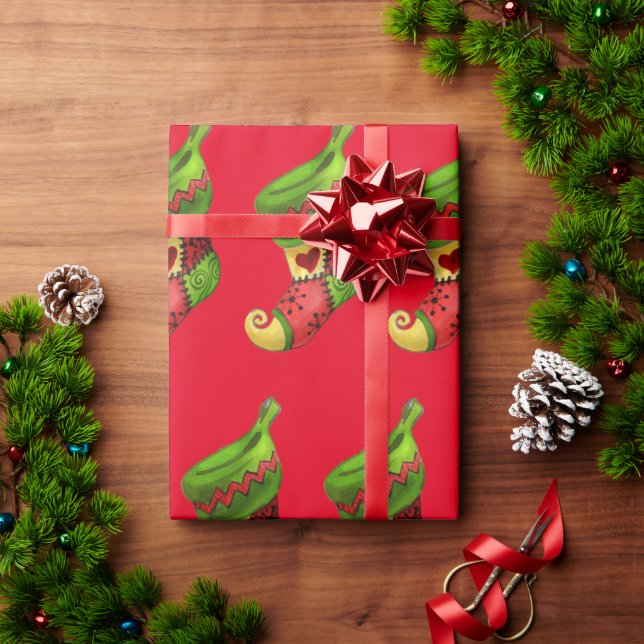 Papiers Cadeaux Chaussettes de Noël (Cadeau de vacances)