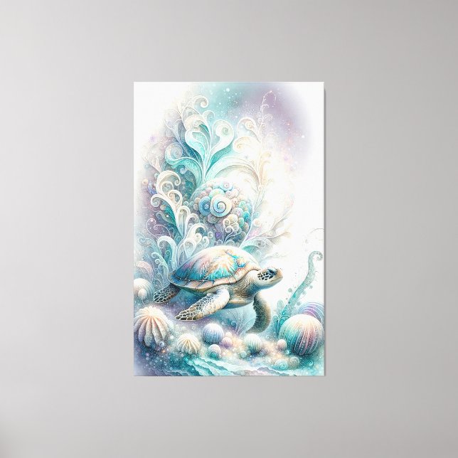 Papiers en toile de tortue verte (Recto)