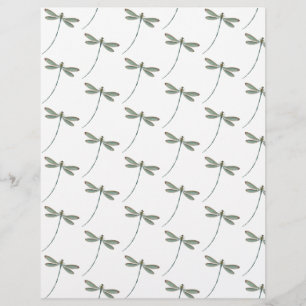 Papiers origami motif libellules