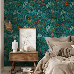 Papiers Peints Forêt Enchantée de Teal
