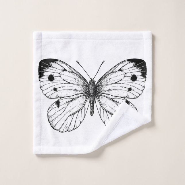 Papillon à chou (Gant de toilette)