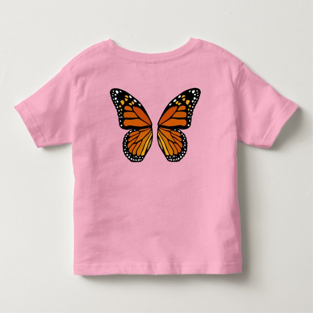 Papillon ailes Toddler T-shirt mignon papillon Tee (Dos)