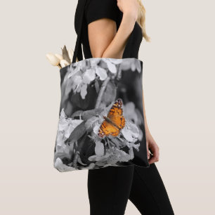 Papillon Américain Lady Sur Le Sac fourre-tout Blo