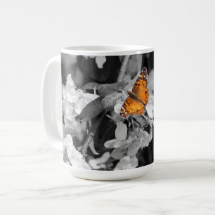 Papillon Américain Lady Sur Mug De Café Blossom