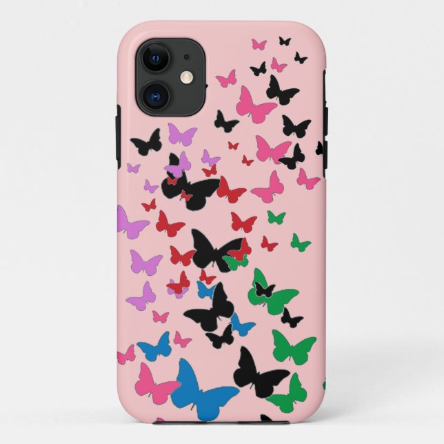 Papillon amour multicolore iphone 5 coque (Dos)